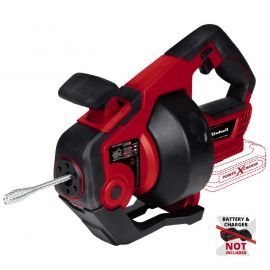 Einhell Пристрій для прочищення труб TE-DA 18/760 Li - Solo акум., PXC, 18В, 560 об/хв, трос 7.6 м, d7мм, 16-55 мм