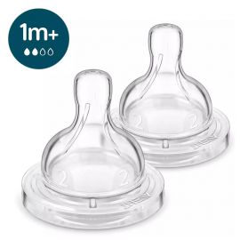 AVENT Соска Anti-Colic 1міс+, силіконова, повільний потік, 2шт