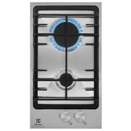 Electrolux Варильна поверхня газова, 30см, чавун, доміно, нерж