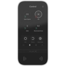 Ajax Клавіатура з сенсорним дисплеєм KeyPad TouchScreen, jeweller, бездротовий, білий