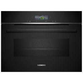 Siemens Духова шафа електрична компактна, 45л, A, дисплей, конвекція, ф-ція мікрохвиль, чорний