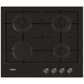 Whirlpool Варильна поверхня газова на склі, 60см, чавун, турбо-конфорка, чорний
