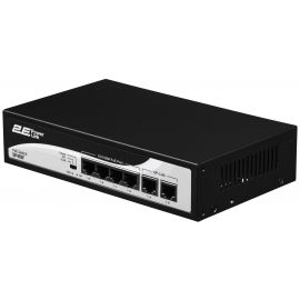 2E Комутатор PowerLink SP402F 6xFE (4x FE PoE, 2xFE Uplink, 55W), некерований