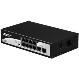 2E Комутатор PowerLink SP802F 10xFE (8xFE PoE, 2xFE Uplink, 96W), некерований