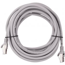 2E Патч-корд САТ 6, FTP, 5м, 26AWG, RJ45, 7/0.16, Cu, LSZH, сірий
