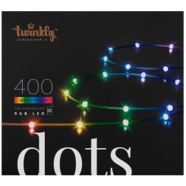 Twinkly Гірлянда Smart LED Twinkly Dots Lights RGB 400 Gen II, IP44, 20м, кабель прозорий