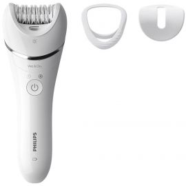 Philips Епілятор 8000 series дисковий, аккумул., пінцет.-32, волог.+сух., насадок-2, з підсвіткою, білий