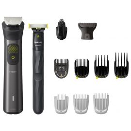 Philips Тример Series 9000, для бороди, вусів, голови та тіла, акум., насадок-13, сталь, сірий