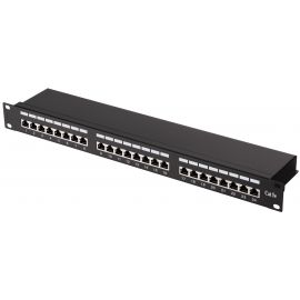 2E Патч-панель САТ 5e, FTP, 19", 1U, 24 порти, зібрана