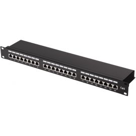 2E Патч-панель САТ 6, FTP, 19", 1U, 24 порти, зібрана