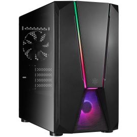 SilverStone Корпус FARA FAV1MB-PRO, без БЖ, 2xUSB3.0, 2xUSB2.0, 1x120mm ARGB fan, TG Side Panel, ATX, Black