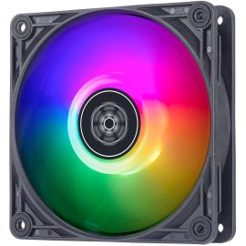 SilverStone Корпусний вентилятор Vista VS120B-ARGB, 120мм, 2000rpm, 4pinPWM, 3pin +5VARGB, 30.6dBa, чорний