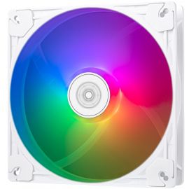 SilverStone Корпусний вентилятор Vista VS140W ARGB, 140мм, 1600rpm, 4pinPWM, 3pin +5VARGB, 30.8dBa, білий