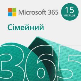 Microsoft 365 Family Attach, 15 місяців, ESD
