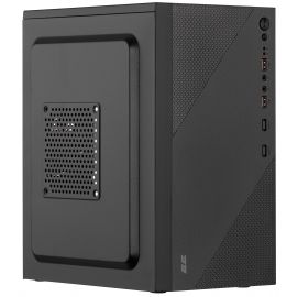 2E Корпус TeamX TMX04 з БЖ 2E ATX400W, 2xUSB2.0, 1x80мм, VGA 220мм, mATX, чорний
