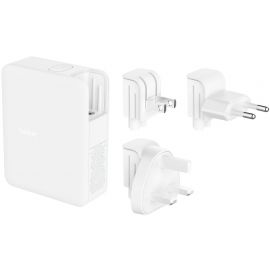 Belkin Зарядний пристрій мережевий 140Вт 3хUSB-С GAN PD PPS, USB-A, білий
