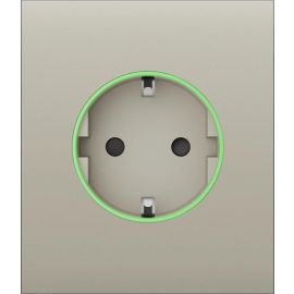 Ajax Центральна панель для вбудованої розетки CenterCover for Outlet smart, Jeweler, бездротова, ivory