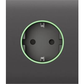 Ajax Центральна панель для вбудованої розетки CenterCover for Outlet smart, Jeweler, бездротова, grey
