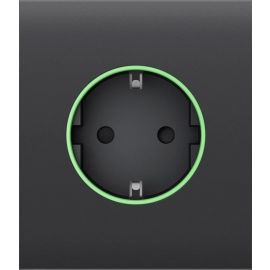 Ajax Центральна панель для вбудованої розетки CenterCover for Outlet smart, Jeweler, бездротова, graphite