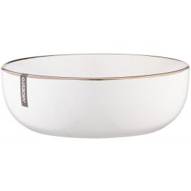ARDESTO Тарілка супова Marmo, 19 см, біла, кераміка