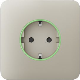 Ajax Передня панель для вбудованої розетки SoloCover for Outlet smart, Jeweler, бездротова, ivory