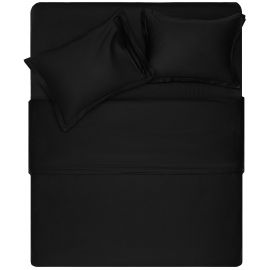 ARDESTO Підковдра Mix&Match Premium, 160х220см, 100% бавовна, сатин, чорний