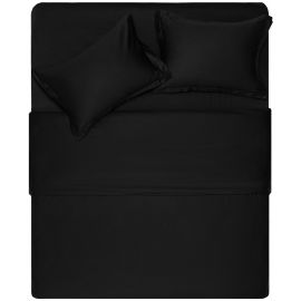 ARDESTO Підковдра Mix&Match Premium, 200х220см, 100% бавовна, сатин, чорний