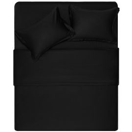 ARDESTO Простирадло Mix&Match Premium, 180х240см, 100% бавовна, сатин, чорний