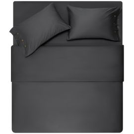 ARDESTO Простирадло Mix&Match Premium, 240x260см, 100% бавовна, сатин, сірий