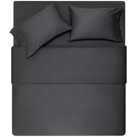 ARDESTO Простирадло на резинці Mix&Match Premium, 160х200+30см, 100% бавовна, сатин, сірий