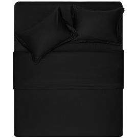 ARDESTO Простирадло на резинці Mix&Match Premium, 180x200+30см, 100% бавовна, сатин, чорний