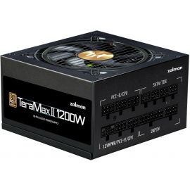 Zalman Блок живлення Teramax 2 (1200W) >90% 80+ Gold 120мм 1xMB 28pin (18+10) 2xCPU 8pin(4+4) 3xMolex 12xSATA 4xPCIe 8pin(6+2) 1x12VHPWR Fully Modular