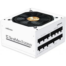 Zalman Блок живлення Teramax 2 WH (1200W) >90% 80+ Gold 120мм 1xMB 28pin (18+10) 2xCPU 8pin(4+4) 3xMolex 12xSATA 4xPCIe 8pin(6+2) 1x12VHPWR Fully Modular