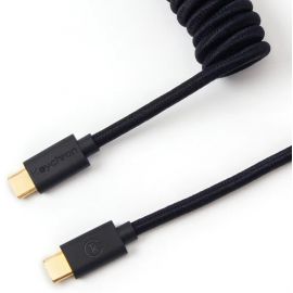 Keychron Кабель Type-A/Type-C Coiled Cable Black