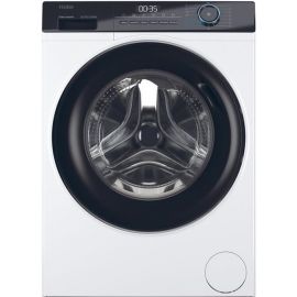 Haier Пральна машина фронтальна, 7кг, 1400, A+++, 44см, дисплей, пара, інвертор, люк чорний, прямий привід, білий