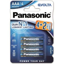 Panasonic Батарейка EVOLTA лужна AAА блістер, 6 шт.