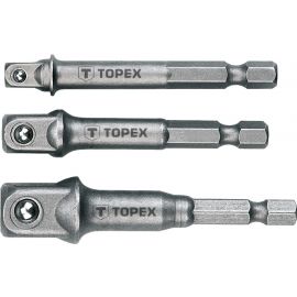 Topex Перехідник для змінних головок, набір 3 од., 1/4", 3/8", 1/2"