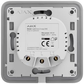 Ajax Реле одноклавішний вимикач прохідного типу LightCore 2-way for LightSwitch Jeweler, бездротовий