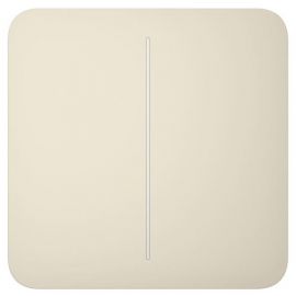 Ajax Кнопка для двоклавішного вимикача SoloButton 2-gang for LightSwitch, Jeweler, бездротовий, ivory
