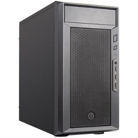 SilverStone Корпус FARA FA311-B, без БЖ, 2xUSB3.0, 1xUSB2.0, Steel Side Panel, mATX, Black