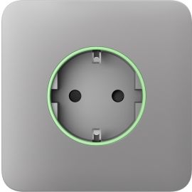 Ajax Передня панель для вбудованої розетки SoloCover for Outlet smart, Jeweler, бездротова, fog