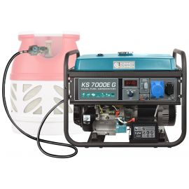 Könner & Söhnen Генератор газово-бензиновий KS 7000E G, 230В, 5.5кВт, електростартер, 77.2кг