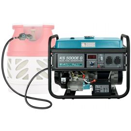 Könner & Söhnen Генератор газово-бензиновий KS 5000E G, 230В, 4.5кВт, електростартер, 77.0кг