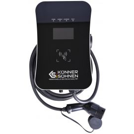 Könner & Söhnen Станція заряджання електромобілів KS X32/3, 400В, 32А, 22кВт, 3 Фази, Type 2, IP54, 12кг
