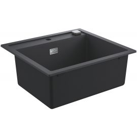 Grohe Мийка кухонна K700, граніт, прямокут., без крила, 560x510x200мм, чаша - 1, врізна, чорний граніт