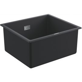 Grohe Мийка кухонна K700U, граніт, прямокут., без крила, 457x406x203мм, чаша - 1, врізна/під стільницю, чорний граніт