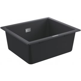 Grohe Мийка кухонна K700U, граніт, прямокут., без крила, 533x457x205мм, чаша - 1, врізна/під стільницю, чорний граніт