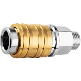 Neo Tools Муфта швидкознімна до компресора, 1/4", 16бар, нержавіюча сталь, латунь