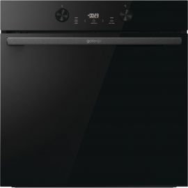 Gorenje Духова шафа електрична, 77л, A+, пара, дисплей, піроліз, чорний
