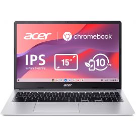 Acer Ноутбук Chromebook CB315-4HT 15" FHD IPS Touch, Intel C N4500, 8GB, F128GB, UMA, ChromeOS, сріблястий